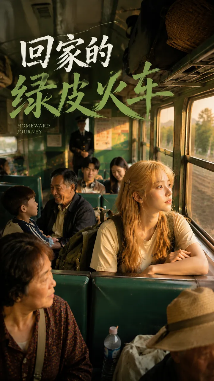火车里的少女