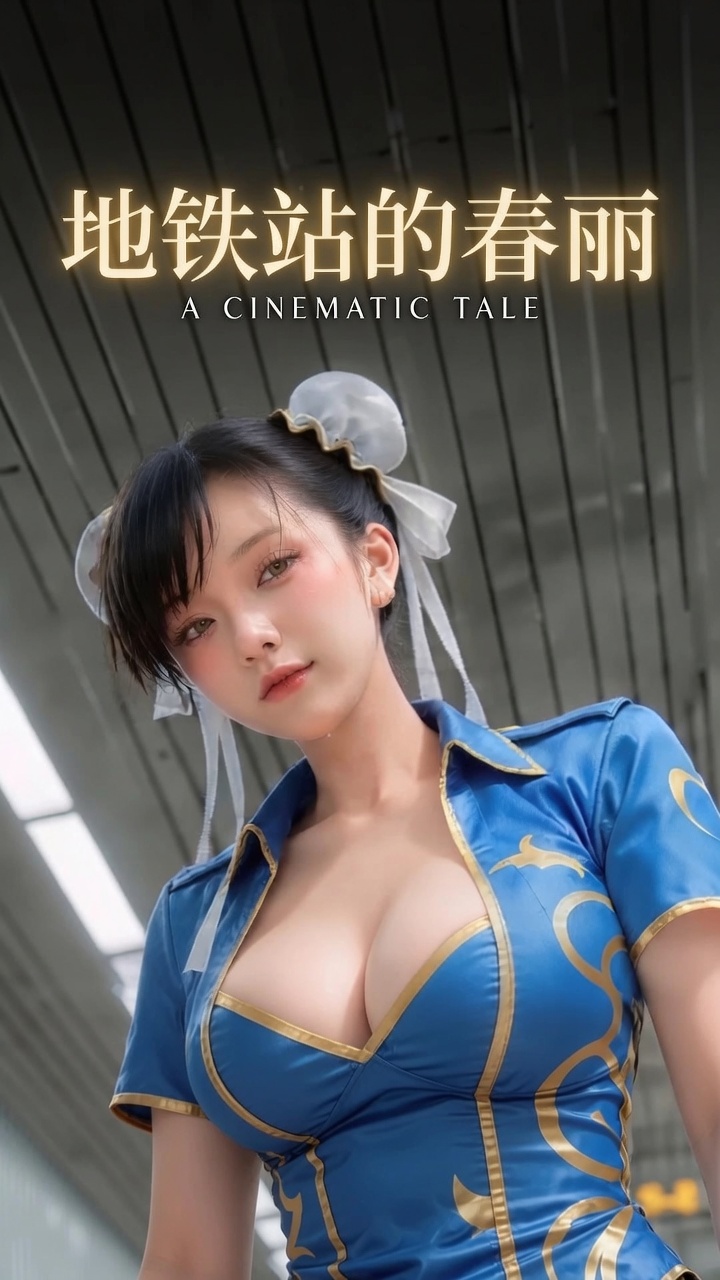 地铁站的春丽